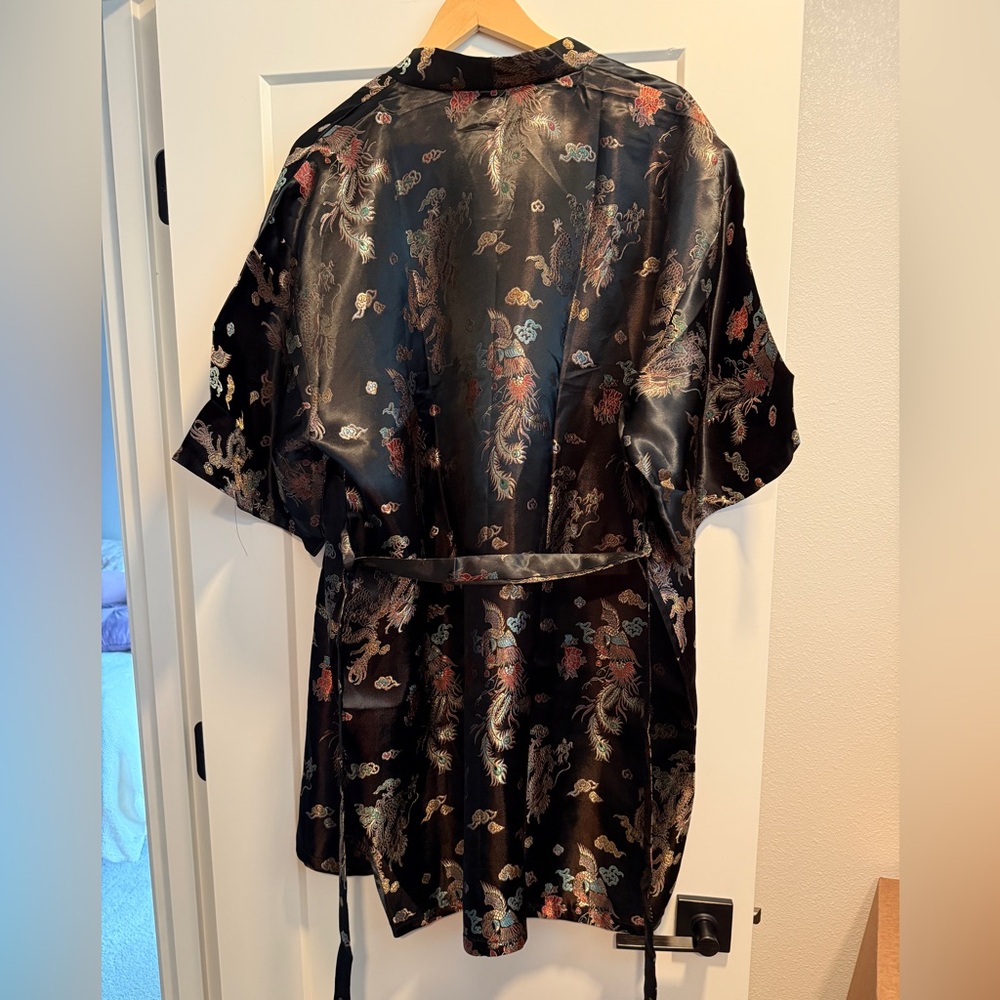 Asian Embroidered Robe - Picture 4 of 6